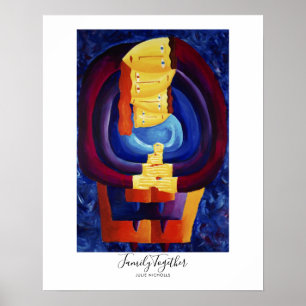 Family Together Painting Poster