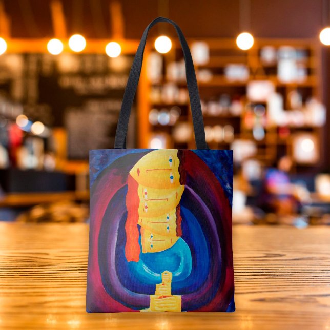 Family Together Portrait Modern Painting Art Tote Bag (Creator Uploaded)