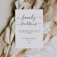 Family Traditions Baby Shower Games Printable