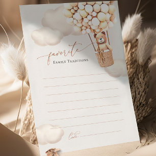 Family Traditions Bear Balloons Baby Shower