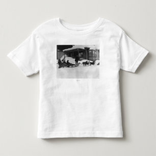 Family travelling by Dog Sled in Alaska Toddler T-Shirt