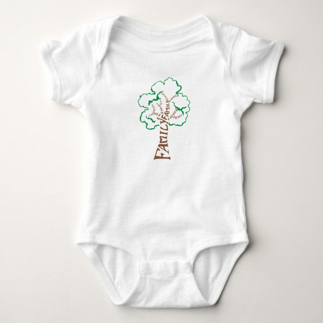 Family Tree Baby Bodysuit (Front)