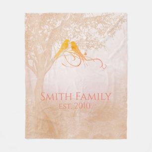 Family Tree Celebration Custom Fleece Blanket