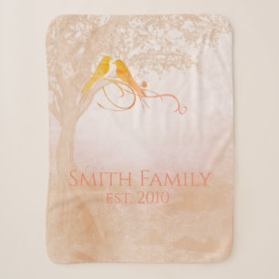 Family Tree Celebration Custom Sherpa Blanket