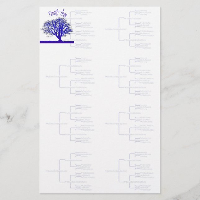 Family Tree Collection Stationery (Front)