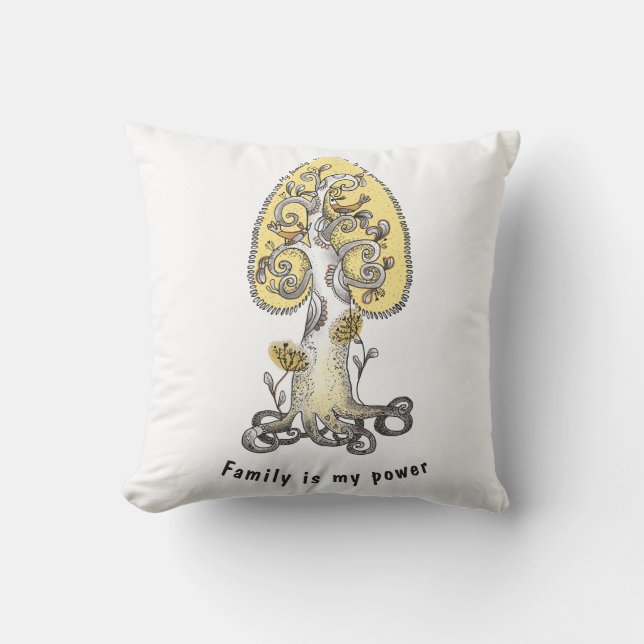 Family tree  cushion (Front)