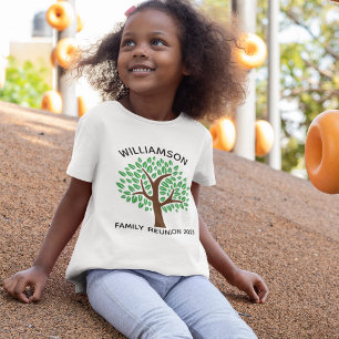 Family Tree Cute Custom Matching Reunion Toddler T-Shirt