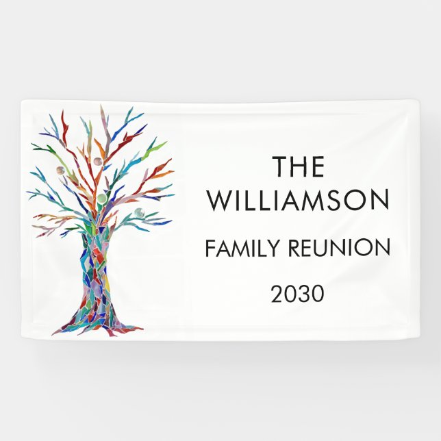 Family Tree Family Reunion Banner (Horizontal)