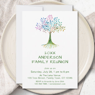 Family Tree Family Reunion  Invitation