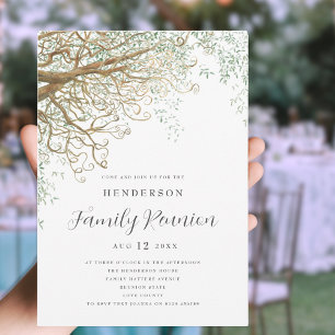 Family Tree Family Reunion  Invitation