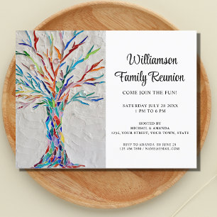 Family Tree Family Reunion Invitation Postcard