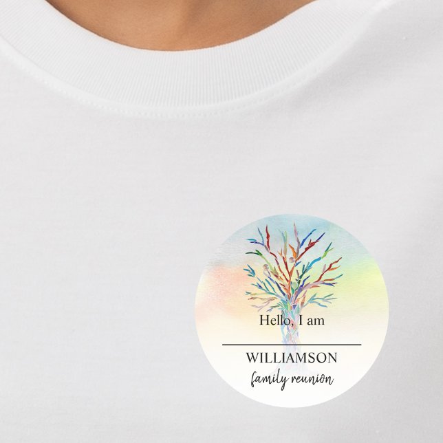 Family Tree Family Reunion Name Tag (Creator Uploaded)