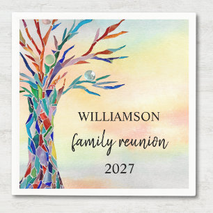 Family Tree Family Reunion Napkin