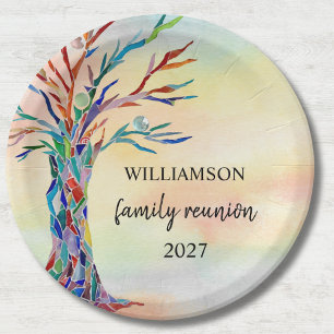  Family Tree Family Reunion  Paper Plate