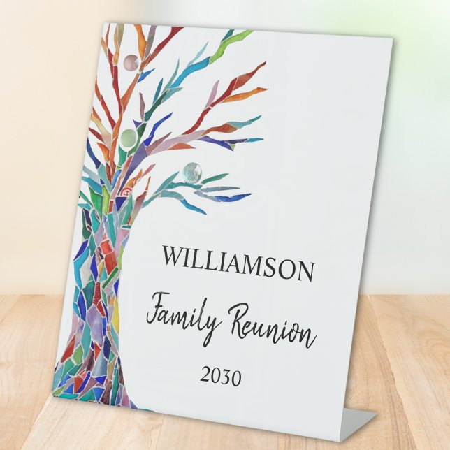 Family Tree Family Reunion Pedestal Sign (Creator Uploaded)