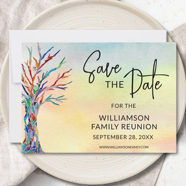 Family Tree Family Reunion Save The Date  (Creator Uploaded)