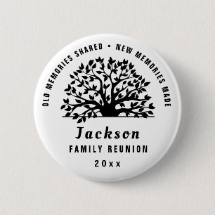 Family Tree Family Reunion Souvenir Gift Round 6 Cm Round Badge