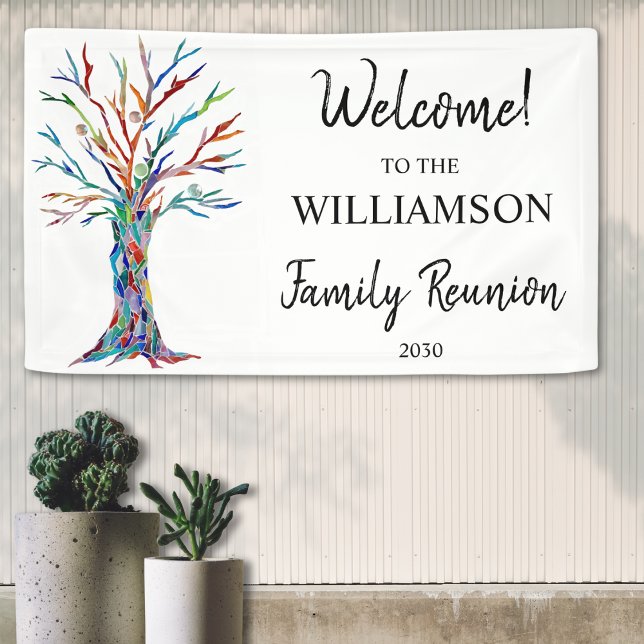 Family Tree Family Reunion Welcome Banner (Creator Uploaded)
