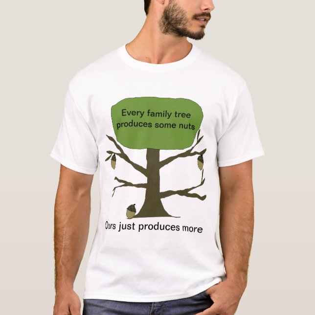 Family Tree Funny T-shirt (Front)