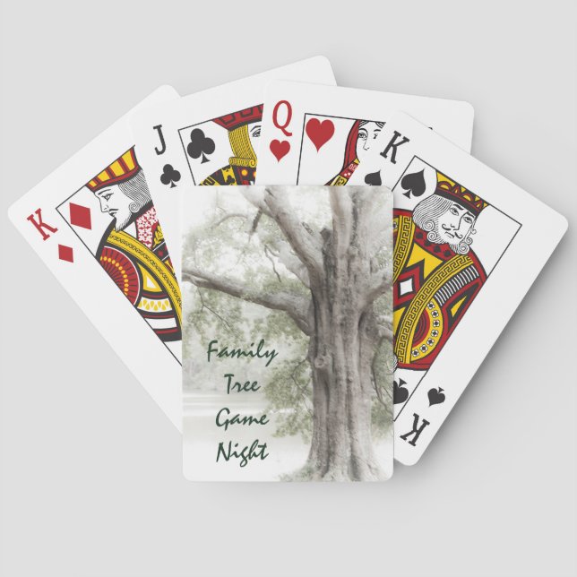 Family Tree Game Night Playing Cards (Back)