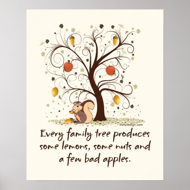 Family Tree Humor Poster (Front)