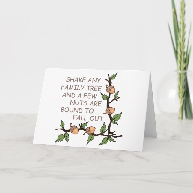 Family Tree Humour Card (Front)