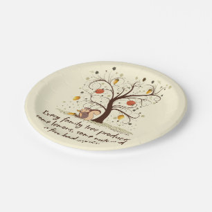 Family Tree Humour Paper Plate