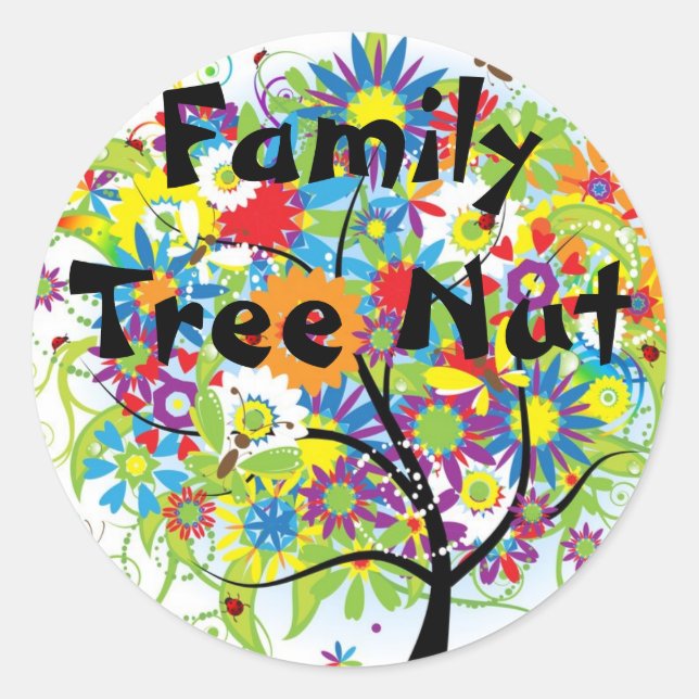 Family Tree Nut Sticker (Front)