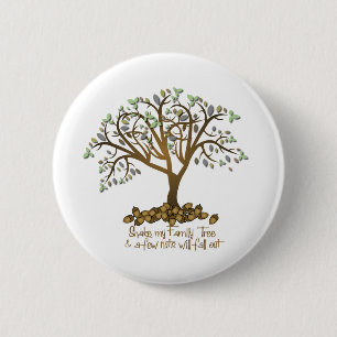 Family Tree Nuts 6 Cm Round Badge