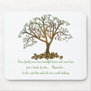 Family Tree Nuts Mouse Mat