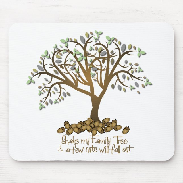Family Tree Nuts Mouse Mat (Front)