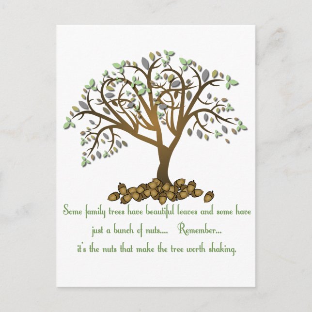 Family Tree Nuts Postcard (Front)