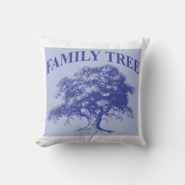 Family Tree Personalised Family Reunion Keepsake Cushion (Front)