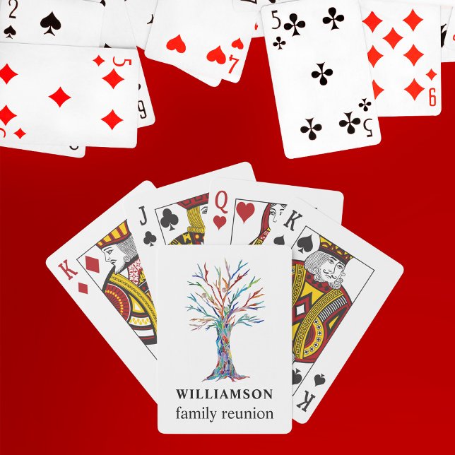 Family Tree Personalised Family Reunion Playing Cards (Creator Uploaded)