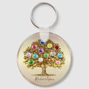 Family Tree personalised keepsake Mothers day gift Key Ring