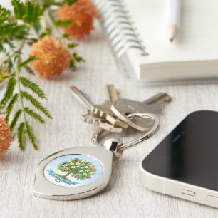 Family Tree Photo Parents Reunion Heritage Gift Key Ring
