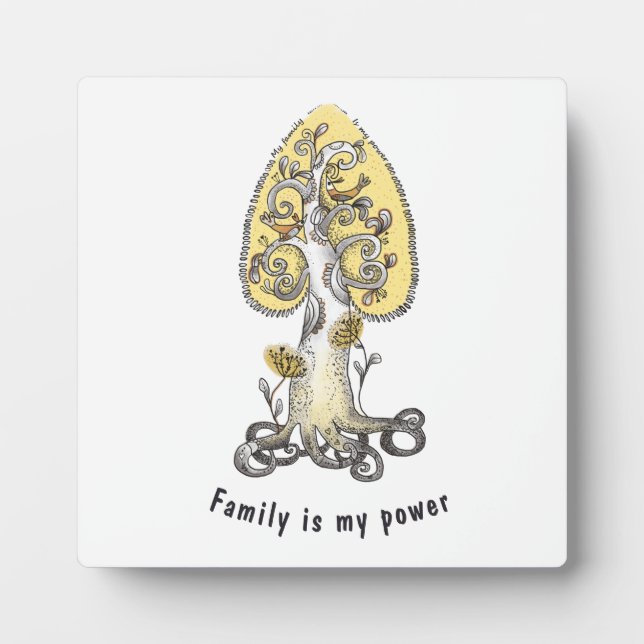 Family tree  plaque (Front)