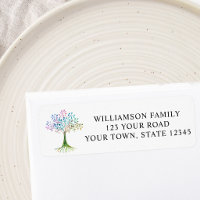 Family Tree Return Address Label