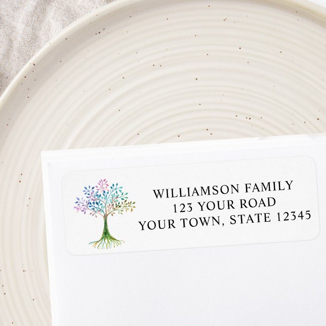 Family Tree Return Address Label (Creator Uploaded)