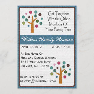 Family Tree Reunion Invitation-+ Invitation
