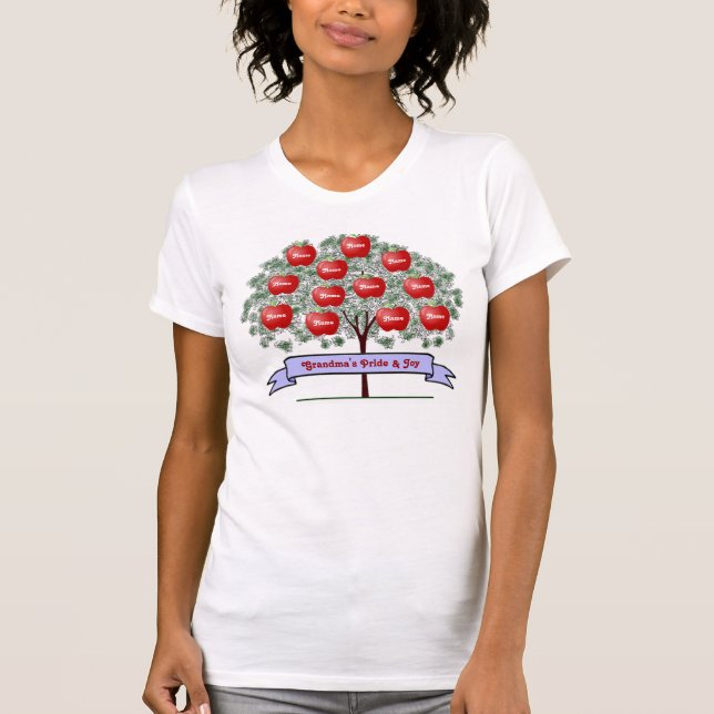 Family Tree Shirt - 12 Names (Front)
