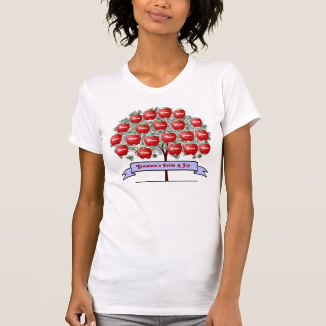 Family Tree Shirt - 20 Names (Front)