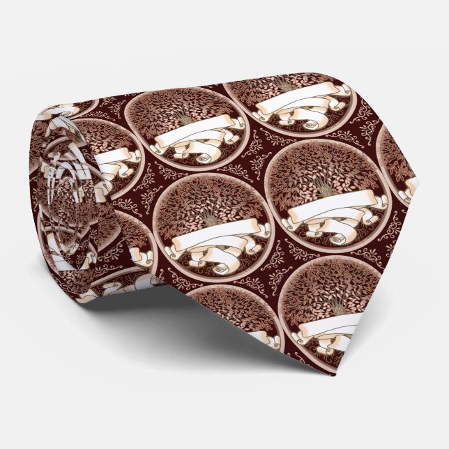 Family Tree Surname Tie (Rolled)
