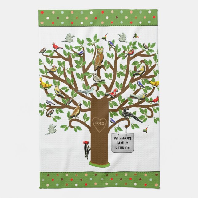 Family Tree Tea Towel (Vertical)