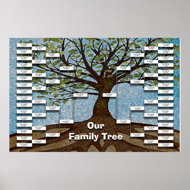 Family Tree Template Poster (Front)