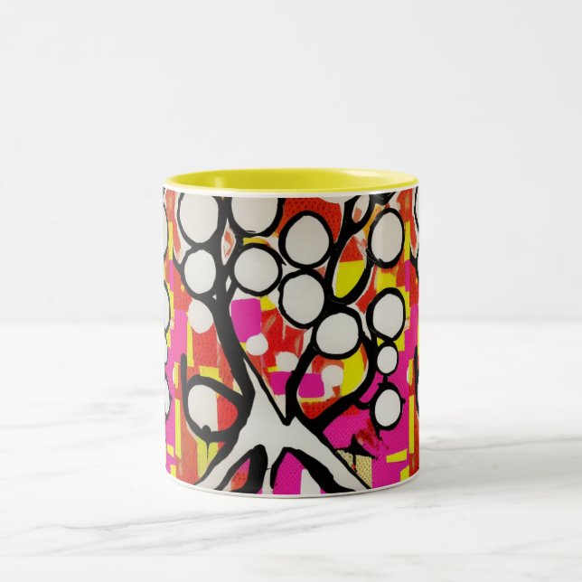 Family Tree Two-Tone Coffee Mug (Center)