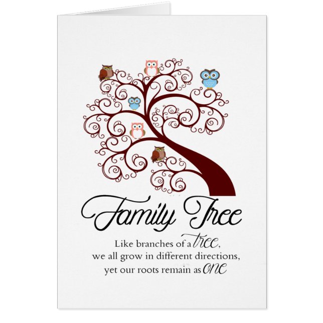 Family Tree Unique Card (Front)