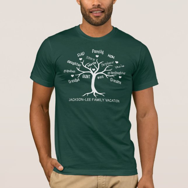Family Tree Vacation T-Shirt (Front)