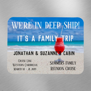 Family Trip Custom Beach Deep Ship Personalise Magnet
