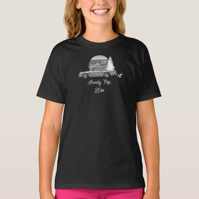 Family Trip For Daughter T-Shirt (Front)